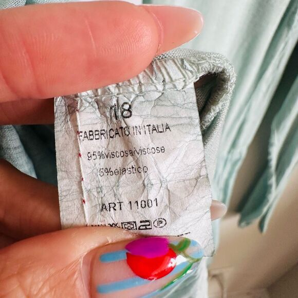 NWT Chic Made In Italy Pastel Long Sleeve Dress - Picture 7 of 8